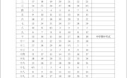 2019-2020学年度第二学期校历